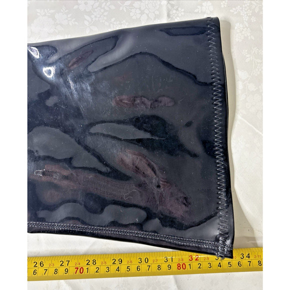 Pleaser Thigh High Platform Boots Size 8 Black Patent Zip Exotic Pole Dance Stri - Picture 7 of 9